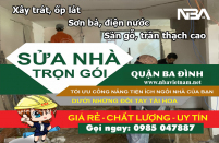 Báo giá dịch vụ sửa nhà trọn gói quận Ba Đình uy tín cập nhật mới nhất