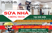 Báo giá dịch vụ sửa nhà chống thấm hiệu quả tại Hà Nội mới nhất